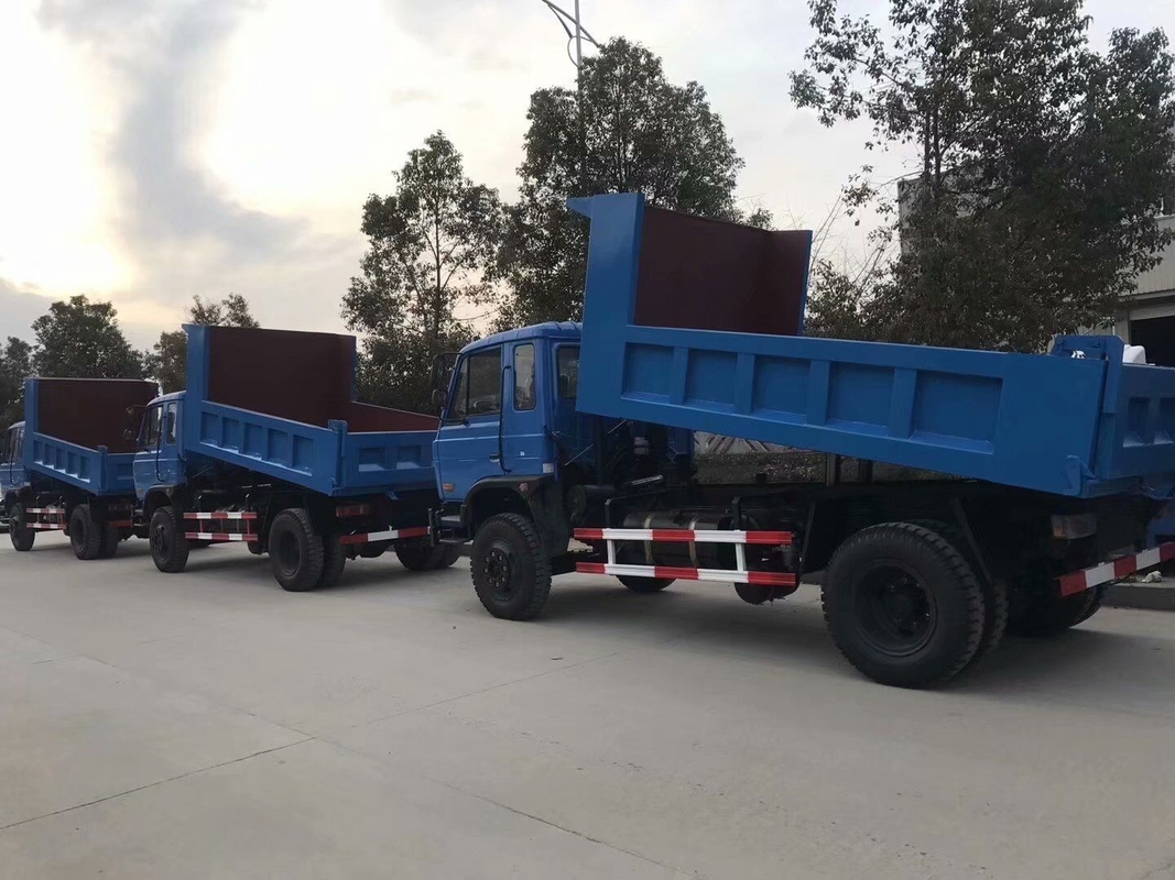 Used Truck Dump Blue Color Light Tipper Truck Dongfeng Brand 4×2 Drive Model Curb Weight 6 Tons RHD