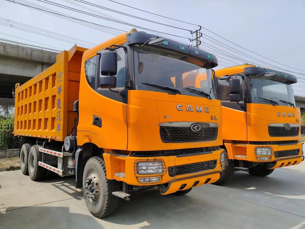 Used Commercial Dump Trucks 316hp 6×4 Drive Model 10 Tires CAMC Heavy Duty Dump Truck Flat Head