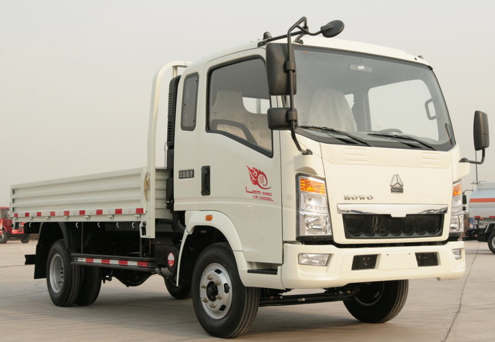 Used Small Trucks 4×2 Drive Mode Loading 4-6 Tons Right Hand Drive Sinotruck Howo Lorry Truck