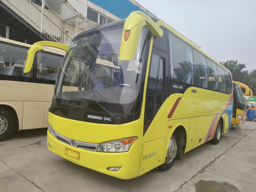 Used Mini Coach 2015 Year 33 Seats Single Door Luggage Compartment Sealing Window 2nd Hand Kinglong Bus XMQ6802