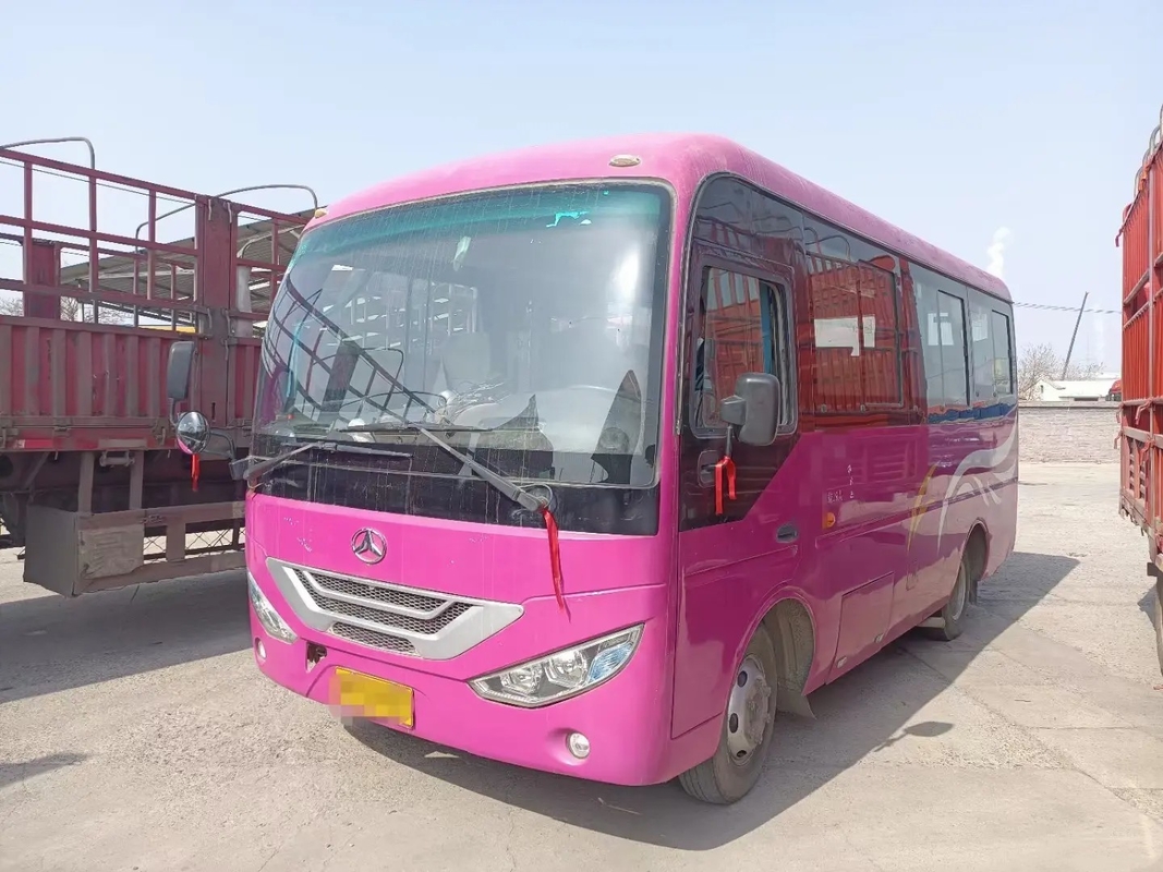 Used Shuttle Vans Front Engine 19 Seats Folding Door Sliding Windows RHD/LHD Isuzu Engine 2nd Hand JMC Bus JMV6609