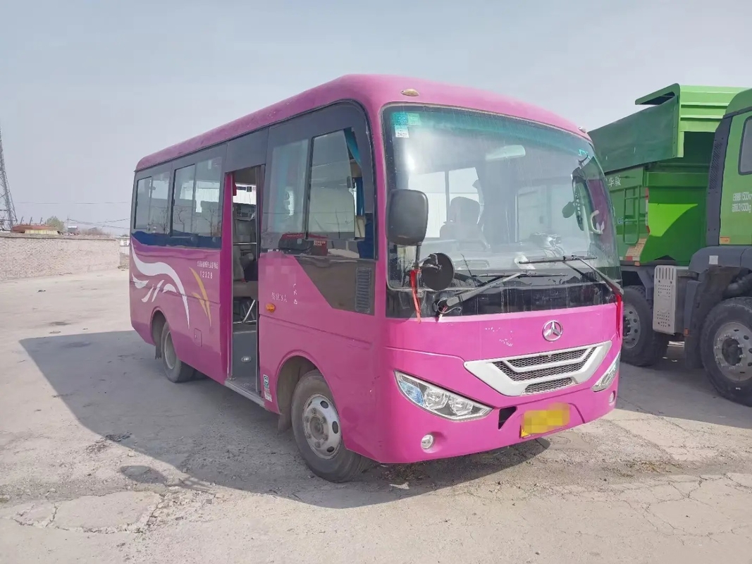 Used Shuttle Vans Front Engine 19 Seats Folding Door Sliding Windows RHD/LHD Isuzu Engine 2nd Hand JMC Bus JMV6609