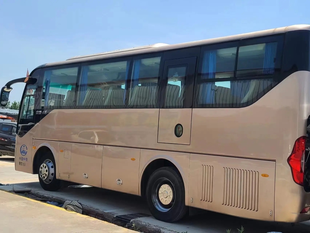 Used Diesel Buses 2015 Year EURO IV Emission Standard 35 Seats Sealing Window Champagne Color Ankai Bus HFF6859