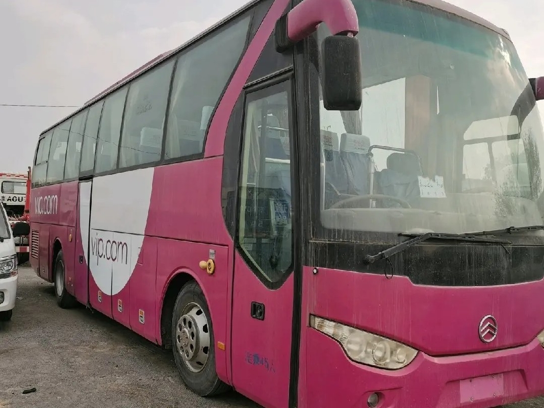 Used Bus Coach Double Passenger Door 45 Seats Air Conditioner Leaf Spring Rare Engine Golden Dragon Bus XML6103