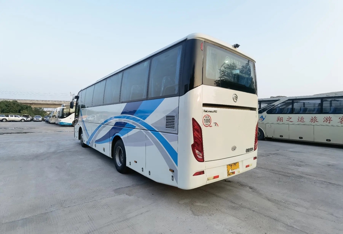 Used Travel Bus 2017 Year Middle Passenger Door 47 Seats Sealing Window Yuchai Engine Golden Dragon XML6102