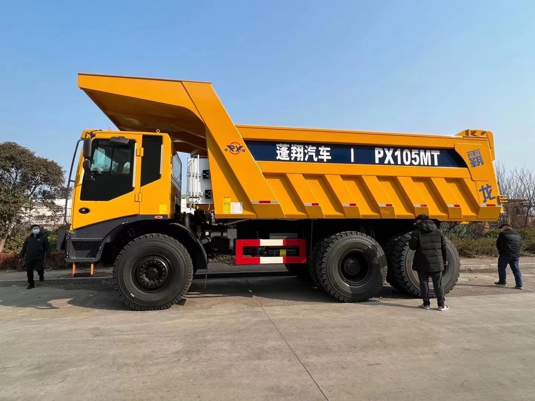 Mining Dump Truck PX95 FAST Gearbox Weichai Engine 530hp 6×6 Full Drive Reversible Wide-Body Offset Cab