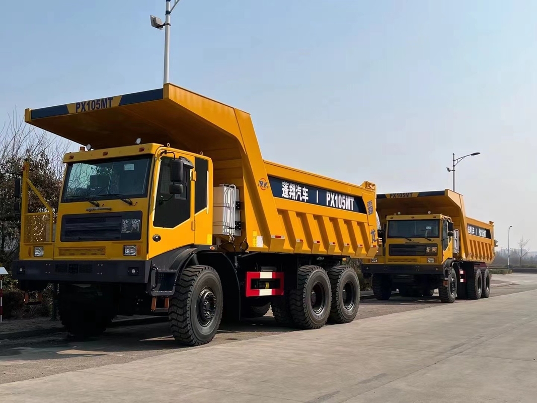Mining Dump Truck PX95 FAST Gearbox Weichai Engine 530hp 6×6 Full Drive Reversible Wide-Body Offset Cab
