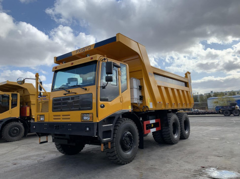 Mining Dump Truck PX95 FAST Gearbox Weichai Engine 530hp 6×6 Full Drive Reversible Wide-Body Offset Cab