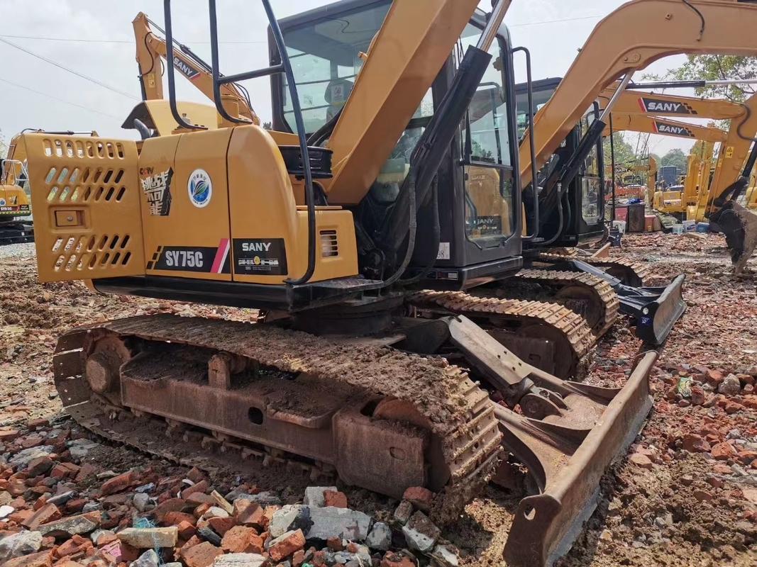 Second Hand Truck 7 Tons Used SANY Excavator Isuzu Engine 4 Cylinders Fuel Tank Capacity 150L