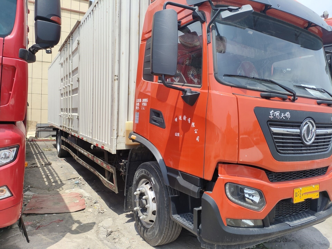 Used Cargo Trucks Cummins Engine 245 Hp Fast Gearbox 10 Meters Long High Roof Cabin Dongfeng Van Truck