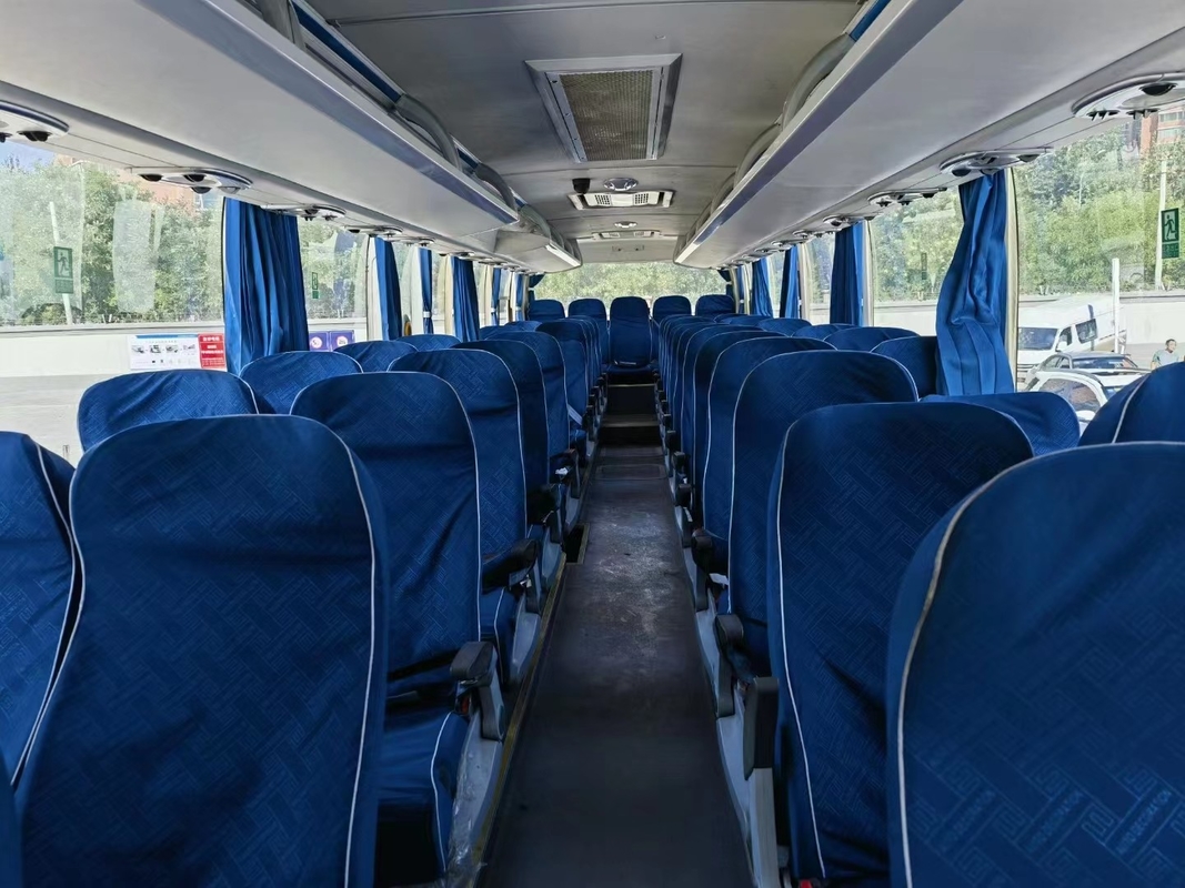 Young Tong Bus ZK6112 White Color 53 Seats 12 Meters Long Weichai Engine 336hp Air Conditioner 2nd Hand Coach Bus