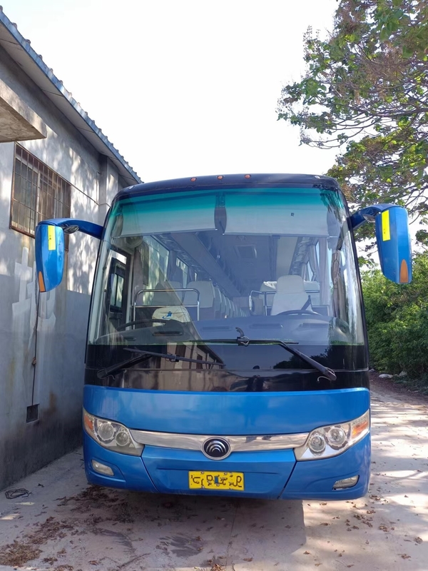 Second Hand Tour Bus Weichai Engine 55 Seats Double Doors Sealing Window 11.5 Meters Used Young Tong ZK6127