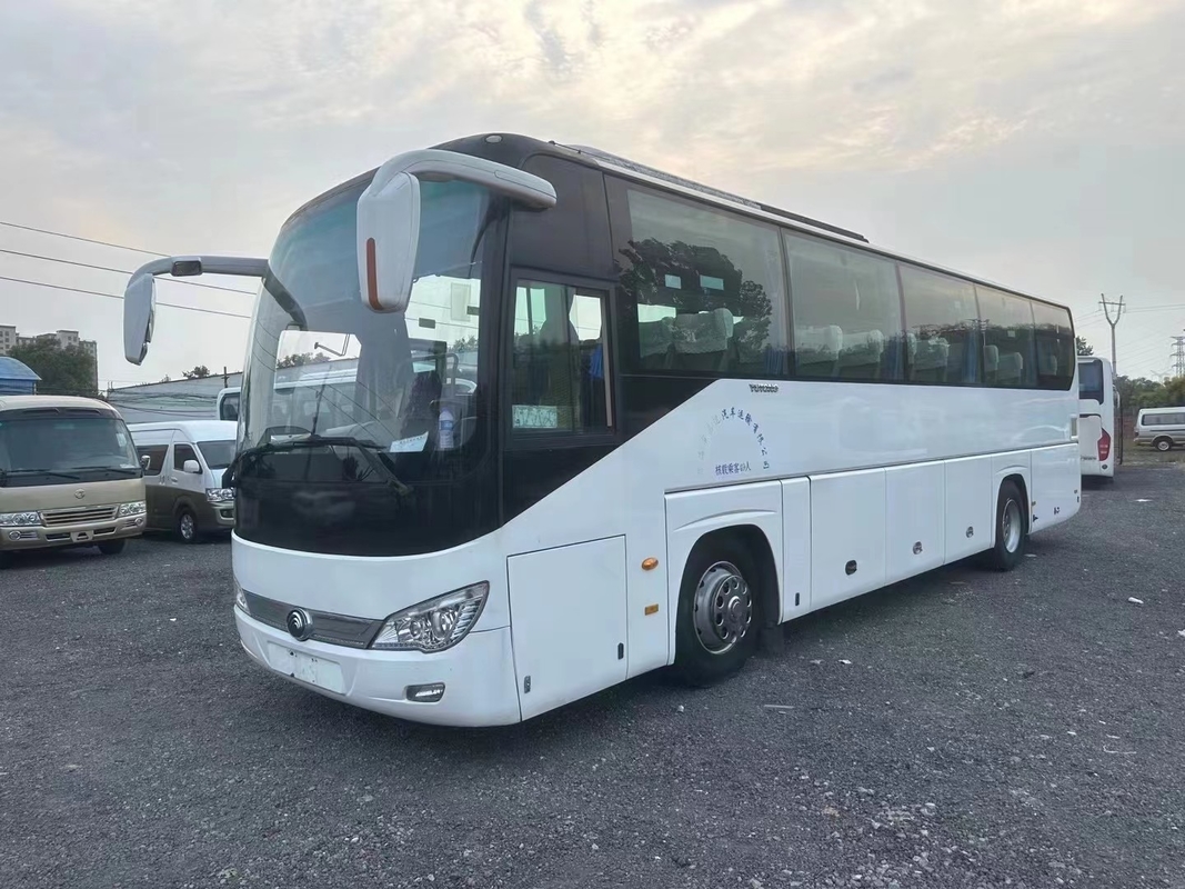 Second Hand Bus 2015 Year Double Passenger Door 49 Seats Good Air Conditioner
