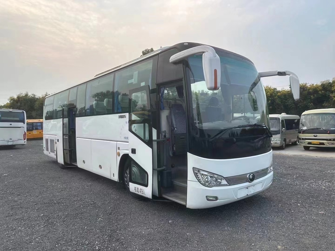 Second Hand Bus 2015 Year Double Passenger Door 49 Seats Good Air Conditioner