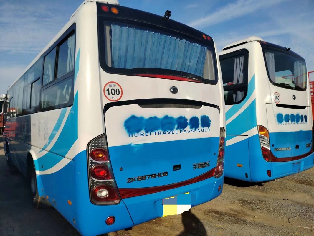 Youngtong 39 Seats Used Shuttle Bus ZK6879 Leaf Spring Single Door Good A/C