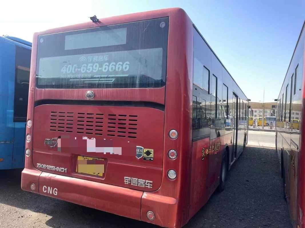 49 Seaters Used City Bus 100 Passengers Yutong Zk6125 Cng Engine Double Door