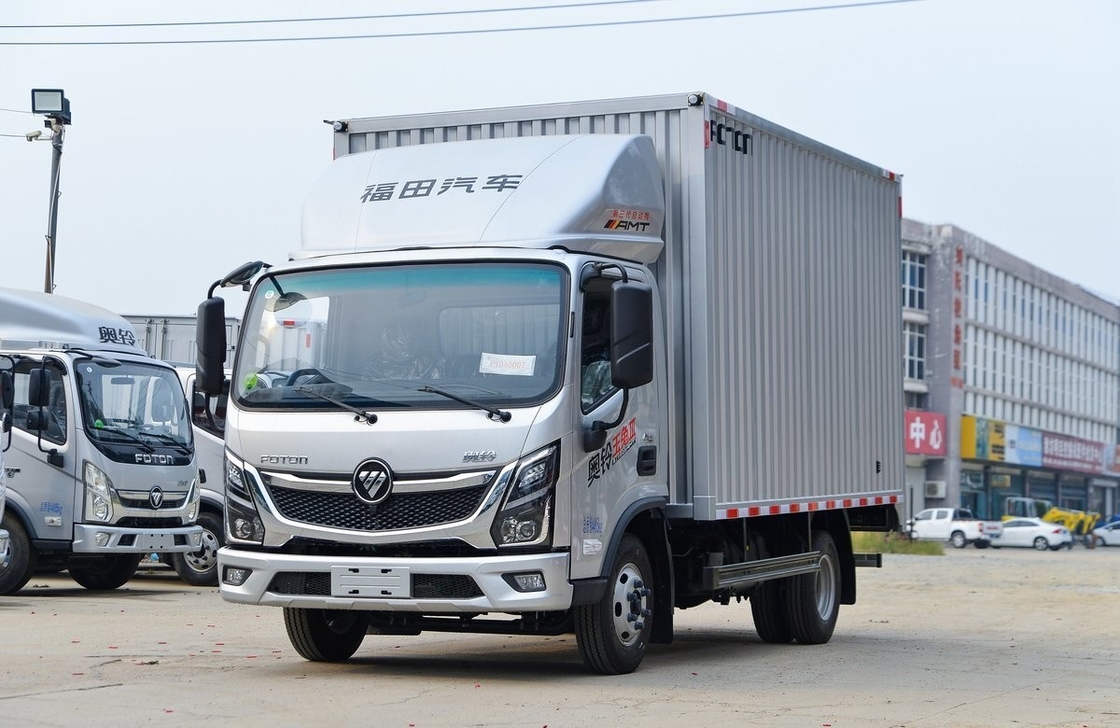 Foton Cargo Used Light Duty Trucks 4.14 Meters Long Box Double Rear Tires