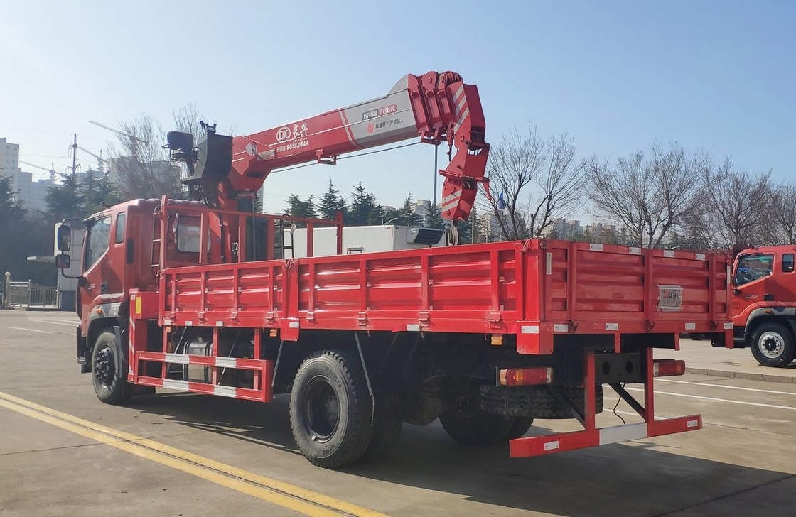 Foton Truck Mounted Crane 4*2 Drive Mode 9 Tons Single Cab 220hp Left Hand Drive