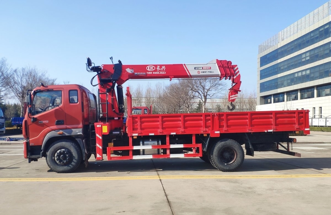 Foton Truck Mounted Crane 4*2 Drive Mode 9 Tons Single Cab 220hp Left Hand Drive