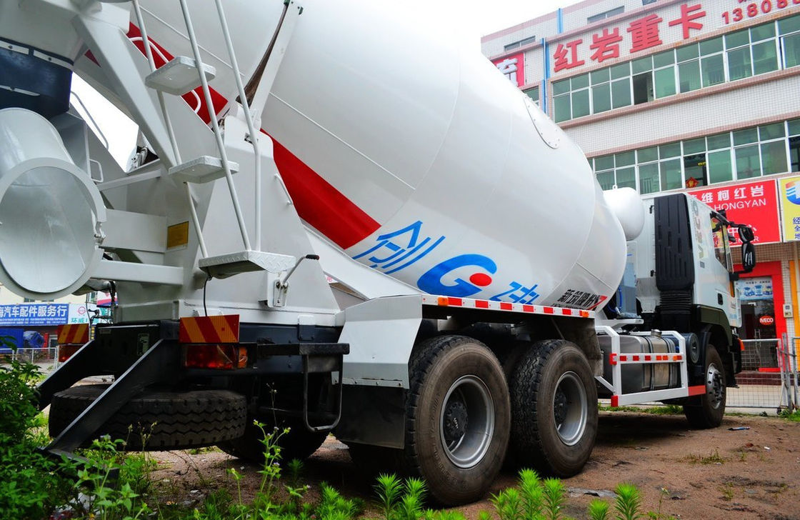 Hongyan 6*4 Small Concrete Mixer Truck 5 Cubic 10 Tires Left Hand Drive Euro 4