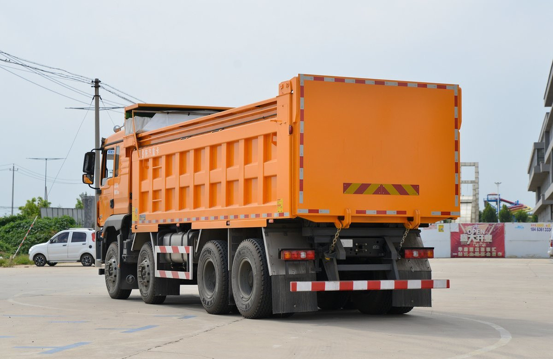Used 8*4 Dump Truck For Sale Shacman 430hp CNG Engine M3000S 11 Meters Long A/C