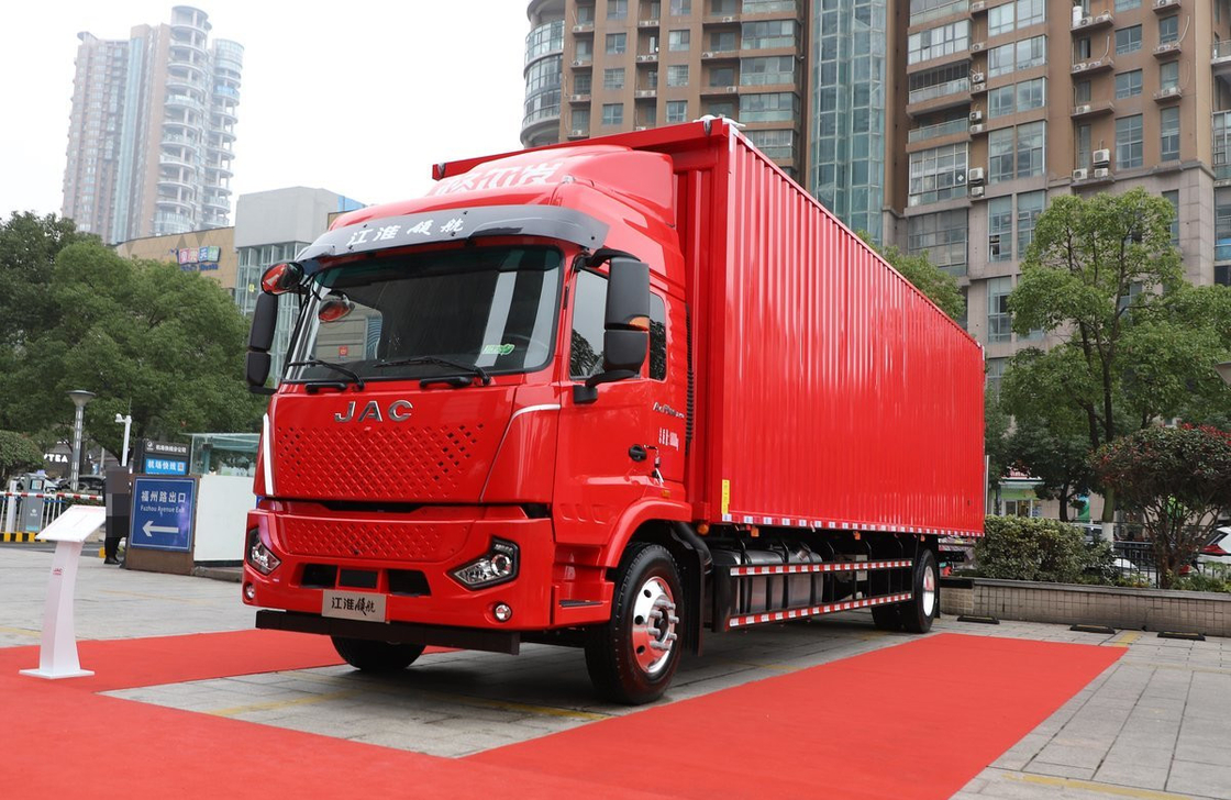 Used Truck Cargo Wingspan Type Box JAC Lorry Truck* 4*2 Double Rear Tires 3 Seats