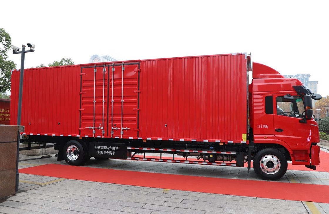 Used Truck Cargo Wingspan Type Box JAC Lorry Truck* 4*2 Double Rear Tires 3 Seats