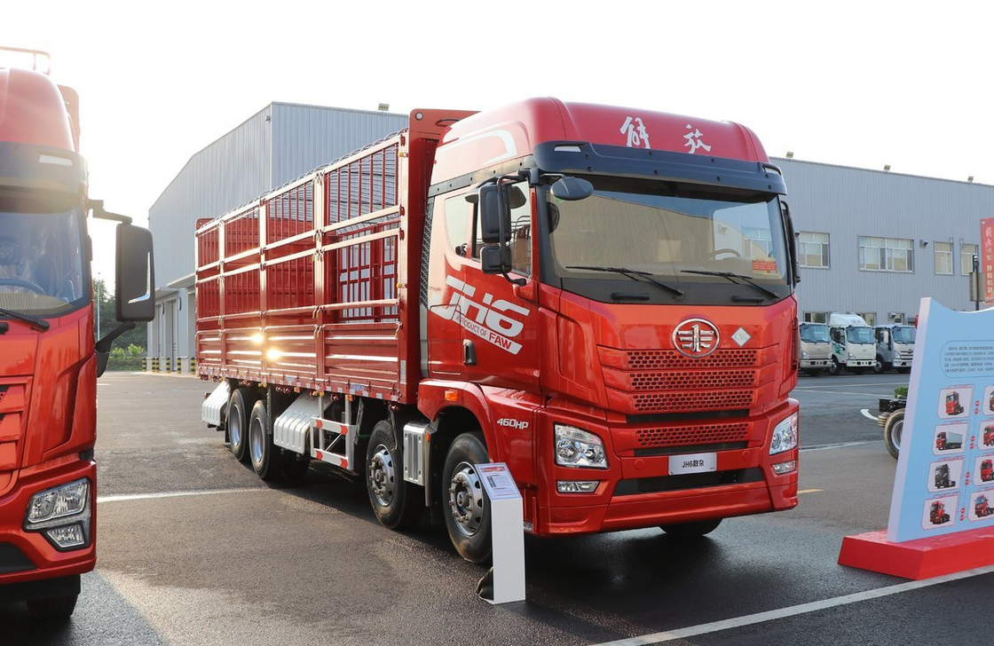 Used Cargo Trucks For Sale In China Jiefang CNG 460hp Heavy Duty Single And Half Cab