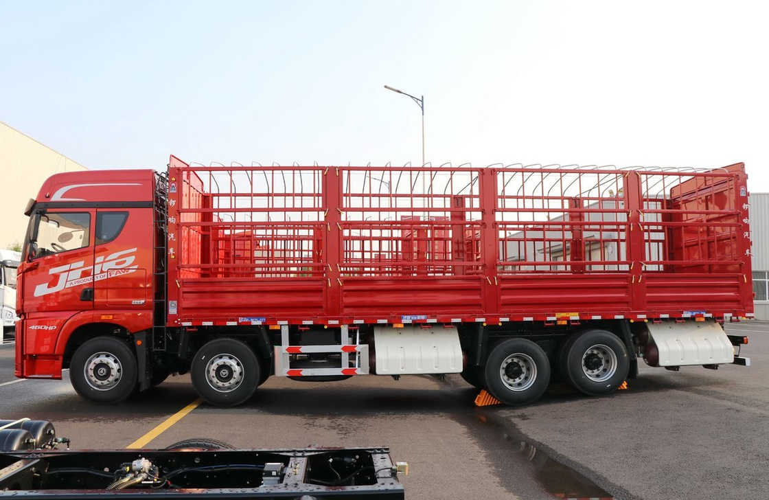 Used Cargo Trucks For Sale In China Jiefang CNG 460hp Heavy Duty Single And Half Cab