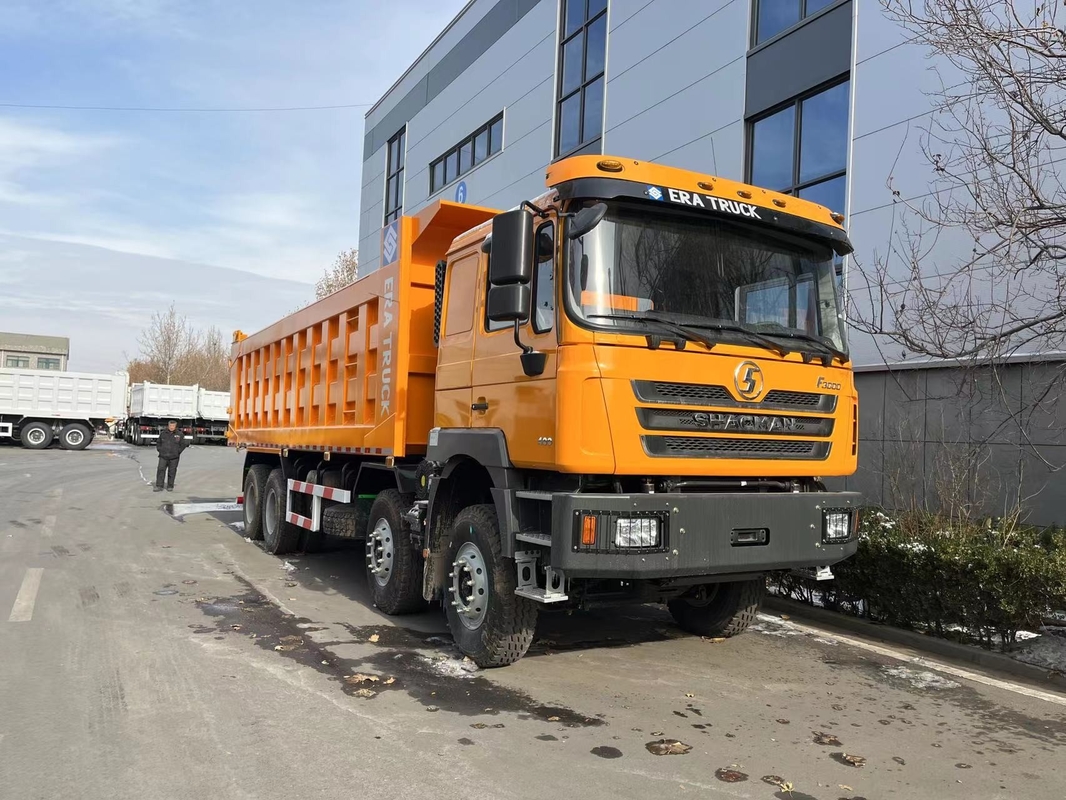 Used Tipper Trucks In Good Condition Shacman 400hp 8*4 F3000 Dump Truck 12 Tires Standard Cabin