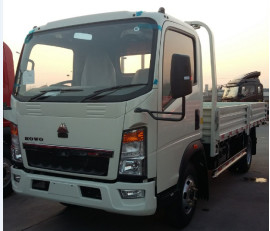 3 Ton Truck Length Cargo Tank Howo 4*2 Flat Box Lorry Truck Single Cabin RHD Euro 2