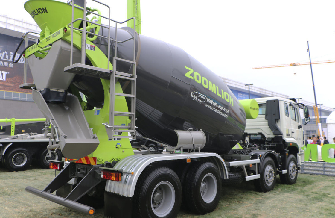 Concrete Mixer Truck Ghana Hohan J5G 8*4 Chassis Zoomlion Tanker 8M3 Diesel Engine 310hp