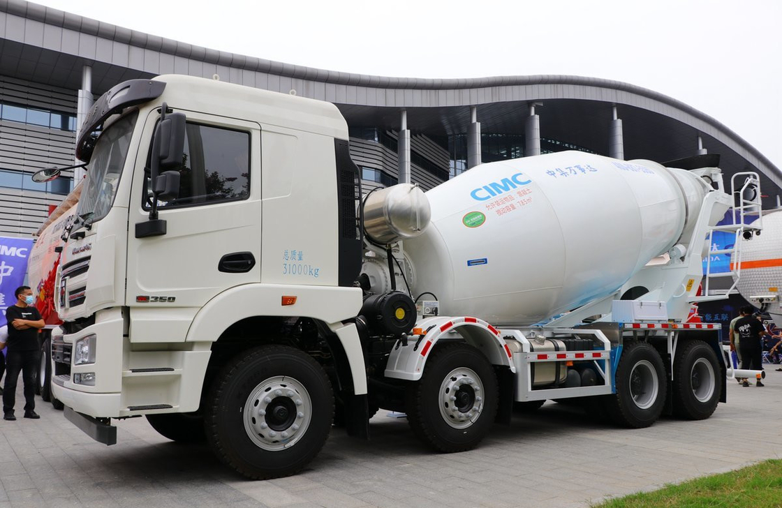 Concrete Transit Mixer Truck 8×4 Drive Mode 8 Cubic Cement Tanker Weichai 350hp Lhd