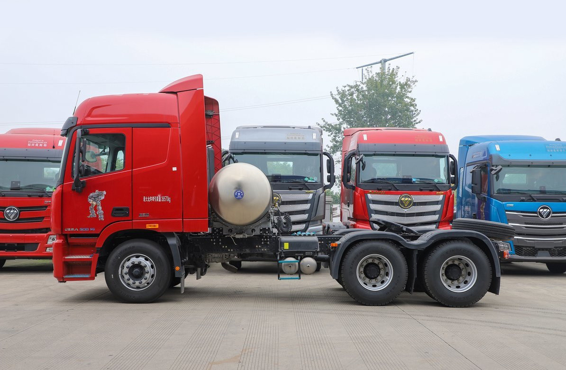 Tractor Trucks Used 6*4 Foton GTL Horse Head LNG Cummins Engine 500hp Fast Gearbox