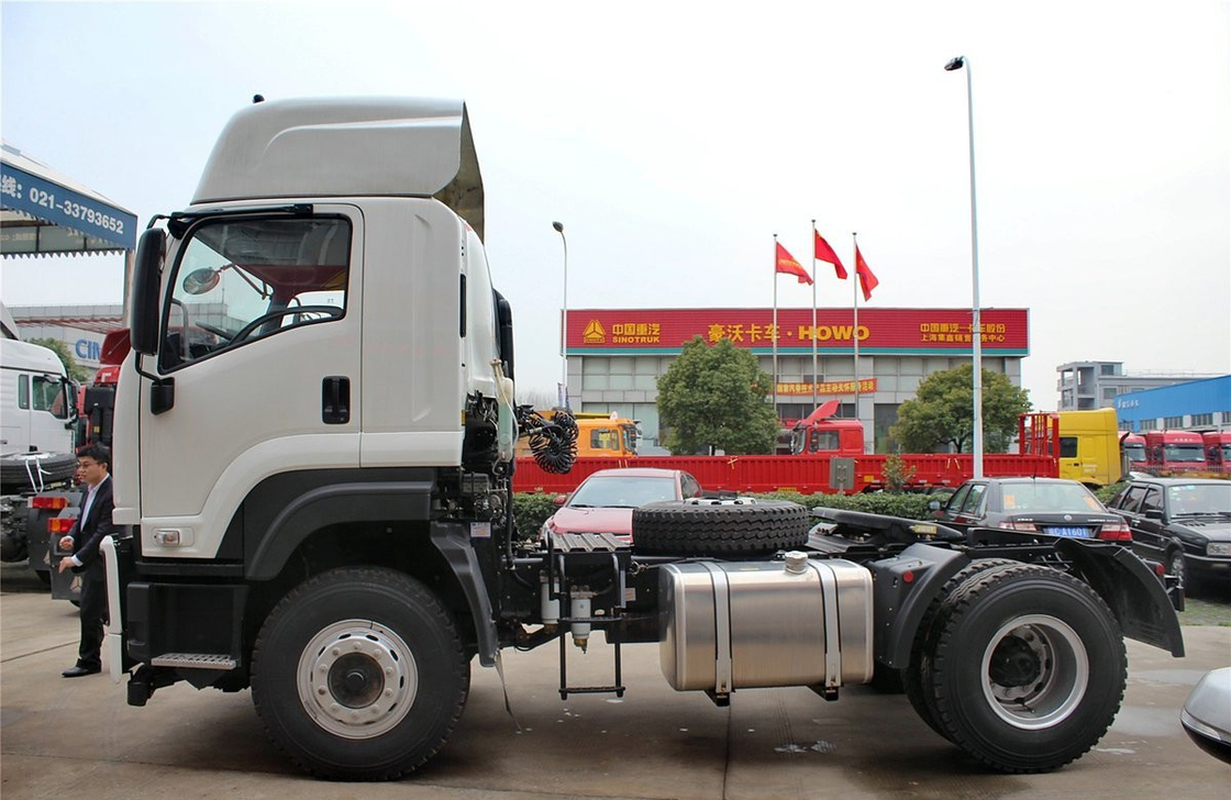 4x2 Tractor Truck Single Deff ISUZU Mover Deisel Engine 350hp Euro 4 Emission Singe And Half Cab
