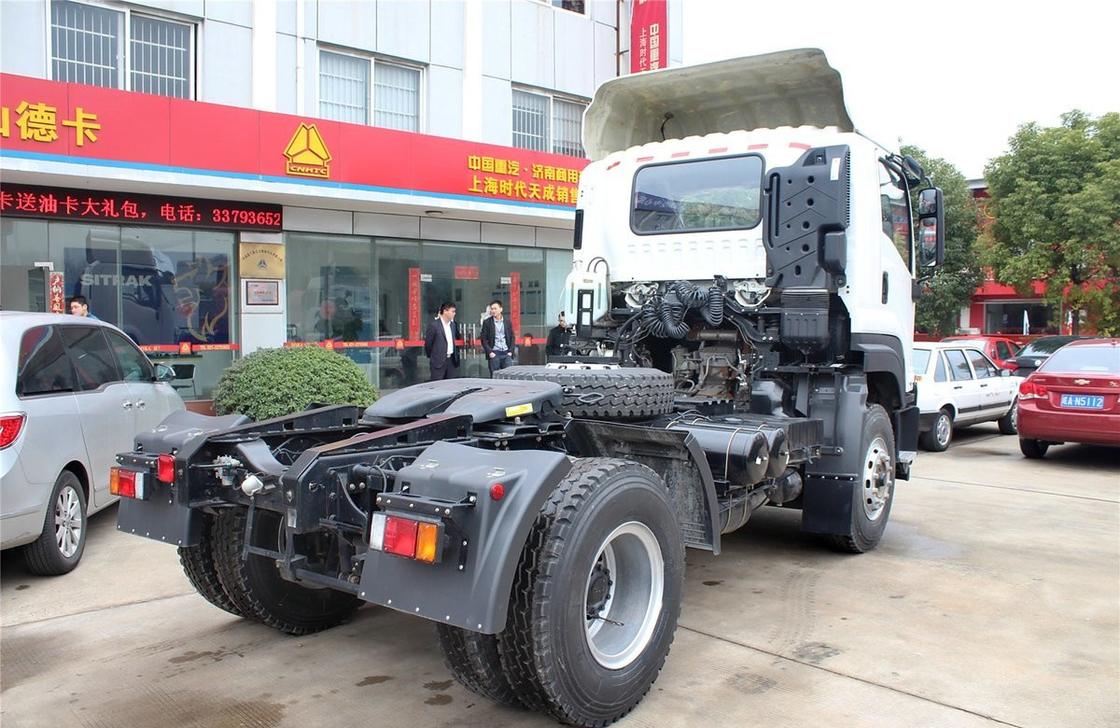 4x2 Tractor Truck Single Deff ISUZU Mover Deisel Engine 350hp Euro 4 Emission Singe And Half Cab