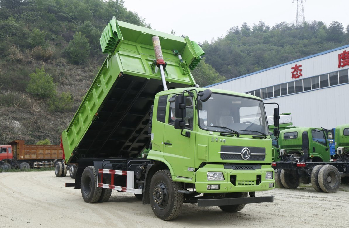 Used Small Tipper Trucks 4*2 Dongfeng Dump Truck Tianjin Single Cab Loading 10 Tons