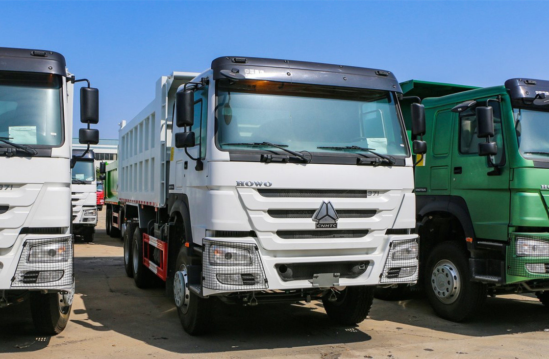 Sino Truck Used  6×4 Dump Truck Howo 371hp Euro 3 Use In Africa 6.8 Meters Long Box