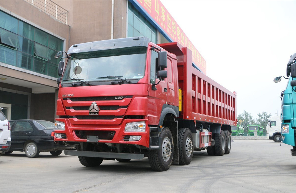 Sino Howo Dump Truck 76 Flat Cabin 8*4 Tipper Truck 30-50 Tons Loading 12 Tires LHD＆RHD