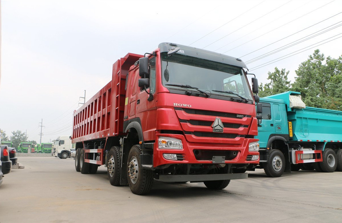 Sino Howo Dump Truck 76 Flat Cabin 8*4 Tipper Truck 30-50 Tons Loading 12 Tires LHD＆RHD