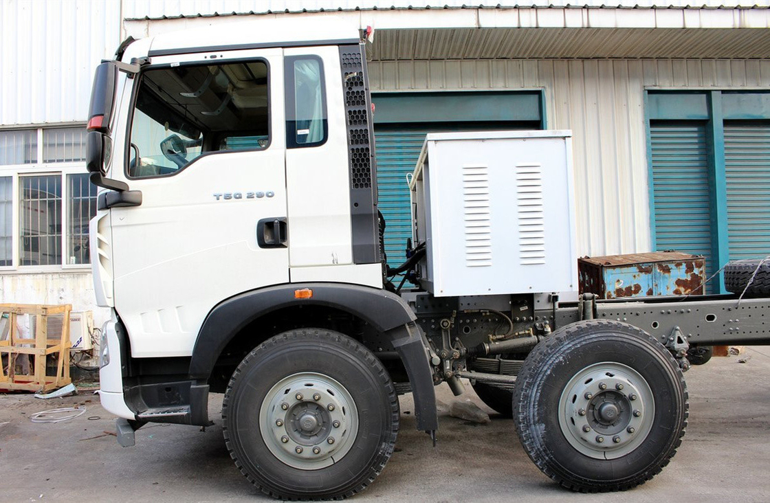 Sino Tipper Truck Howo Dumper Chassis 8×4 Single Cab 2 Seats LNG 290hp 9.2 Meters Long