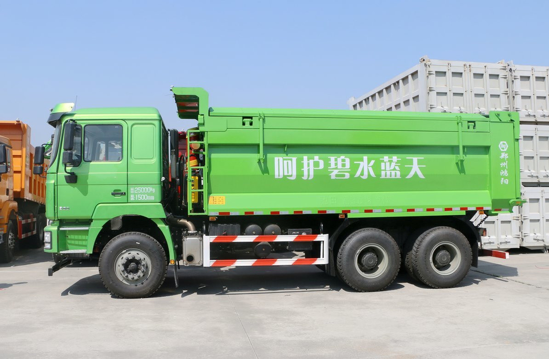 6*4 Dump Truck 30 Tons New Energy Fuel LNG Shacman F3000 Single Sleeper 10 Wheels 380hp