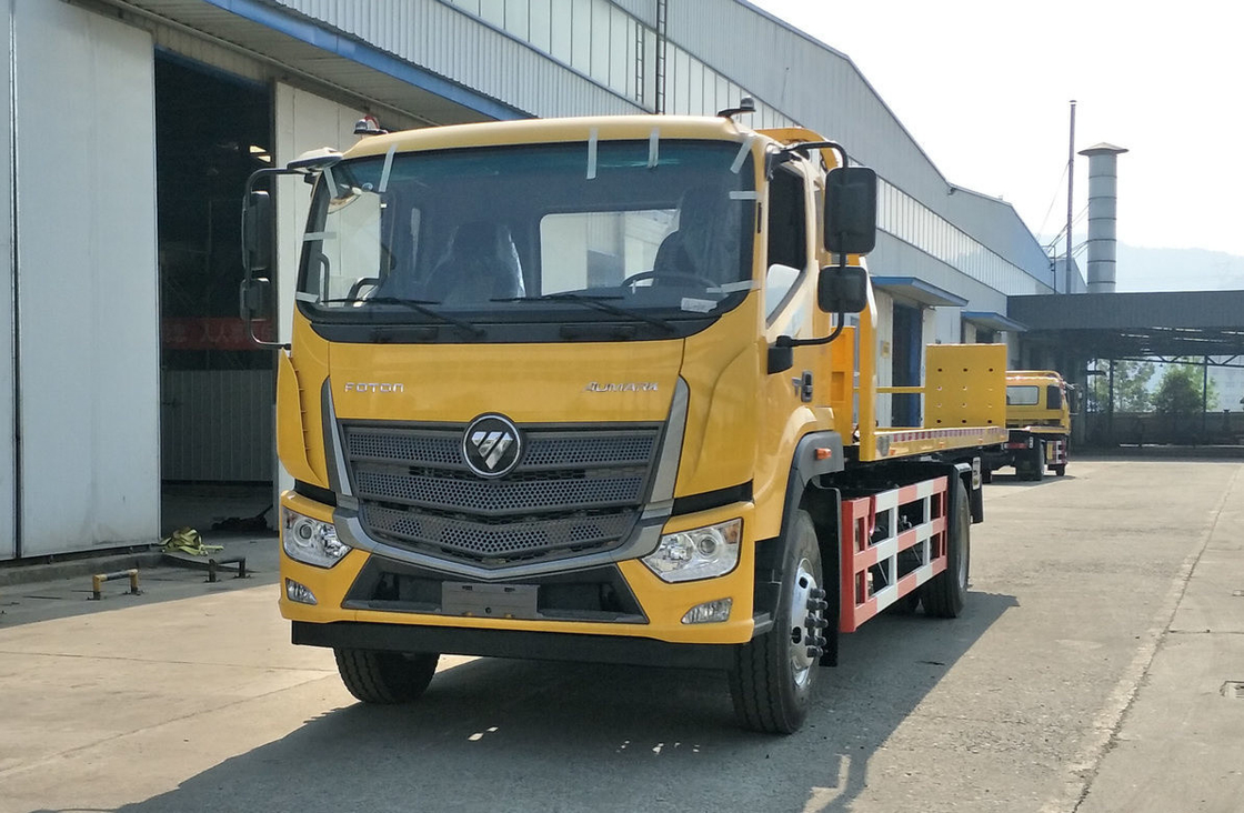 7 Ton Wrecker Truck Foton Cummins Engine 210hp Flat Bed 4*2 Drive Mode 10.5 Meters Long