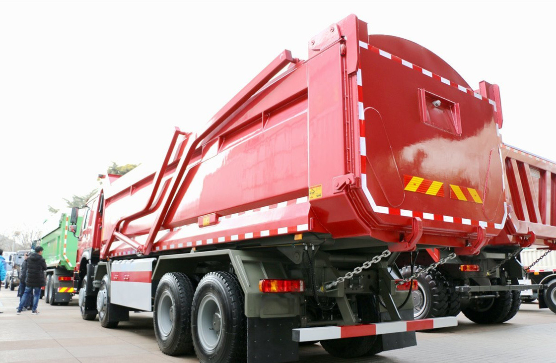 Used Tipper Dump Truck 8×4 Drive Mode 12 Tires Transport Composite HW76 Cabin Flat Roof