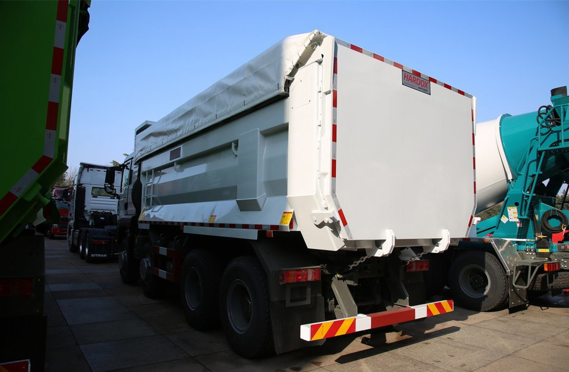 Dump Truck For Sinotruck Sitrak Loading 40 Tons 8*4 White Color U-Type Box Heavy Duty