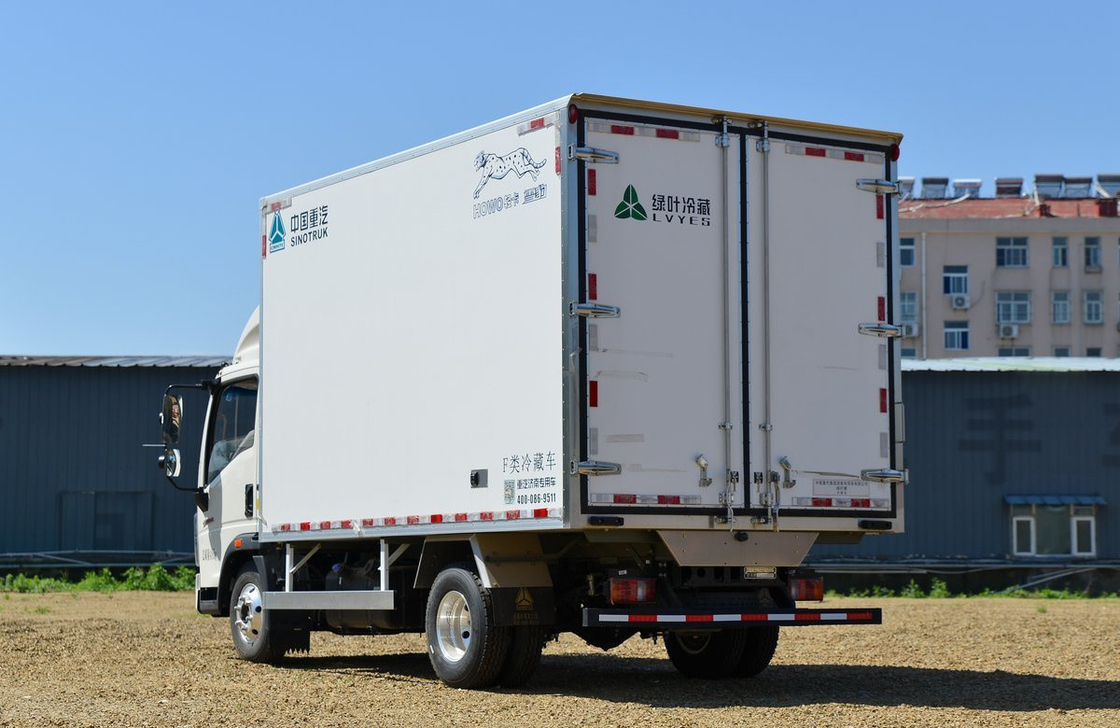 Freezer Truck For Sale Sinotruck Howo 4*2 Single Axle Refrigerator Truck Van Box 20 Cubic