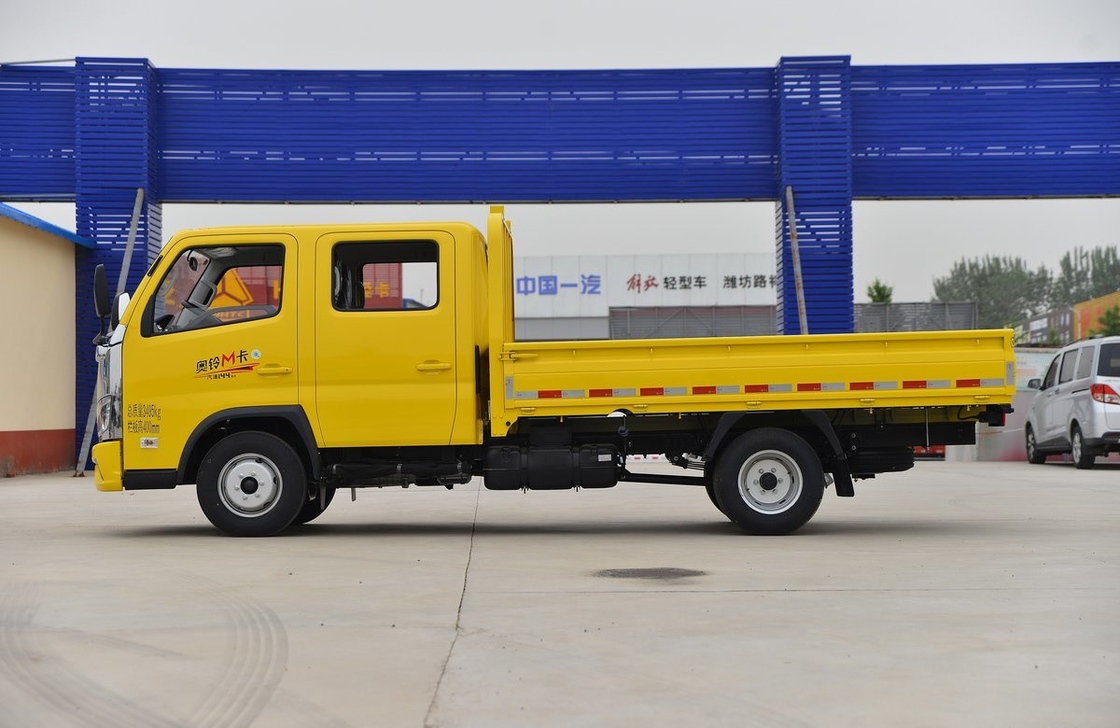 Truck Bed Box Foton Small Lorry Truck Double Row 5 Seats Cabin Gasoline Engine 6 Tirs LHD