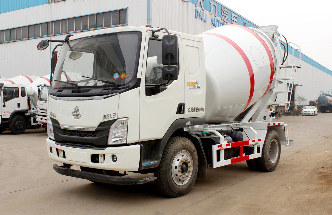 Mixer Truck Concrete Liuqi 4×2 With 6 Tires Small Cement Mixer 4 Cubic Tanker Capacity 160hp