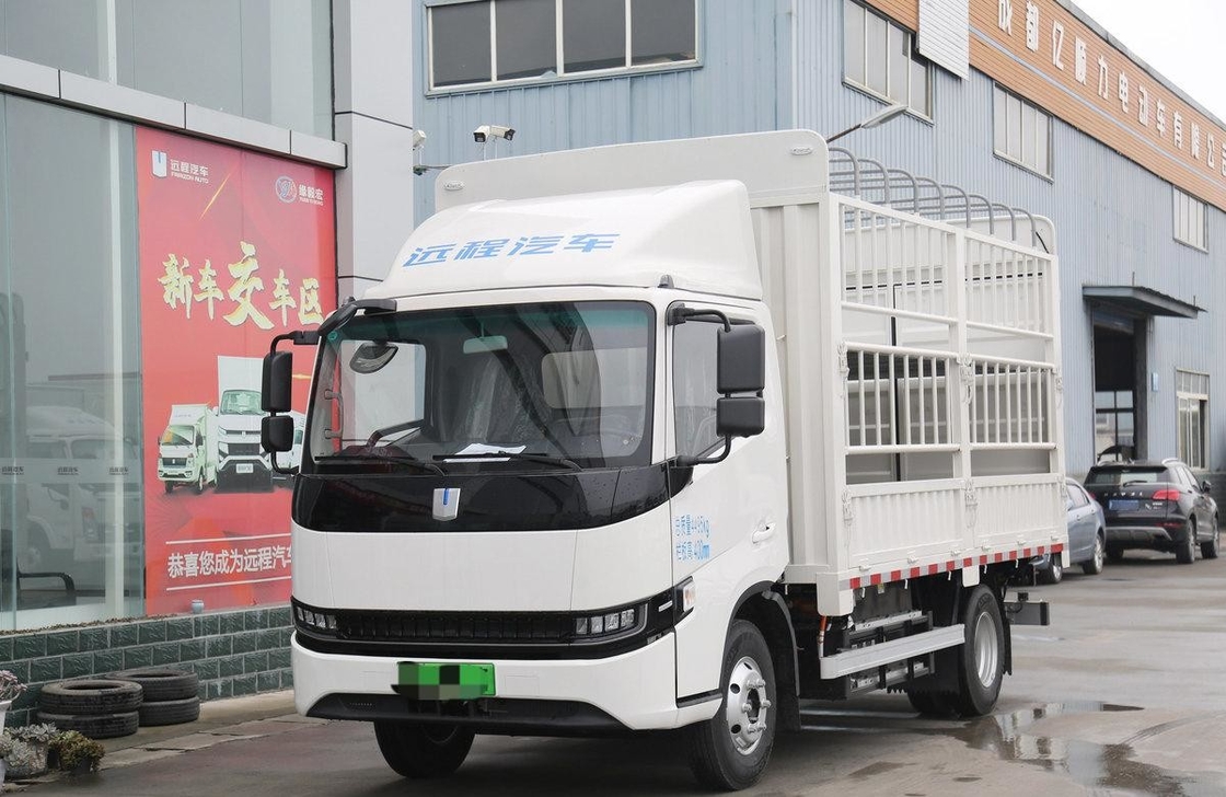 Box Truck Fence Box Light Truck 1.5 Tons Payload Electric Cargo Truck 4*2 Single Cab