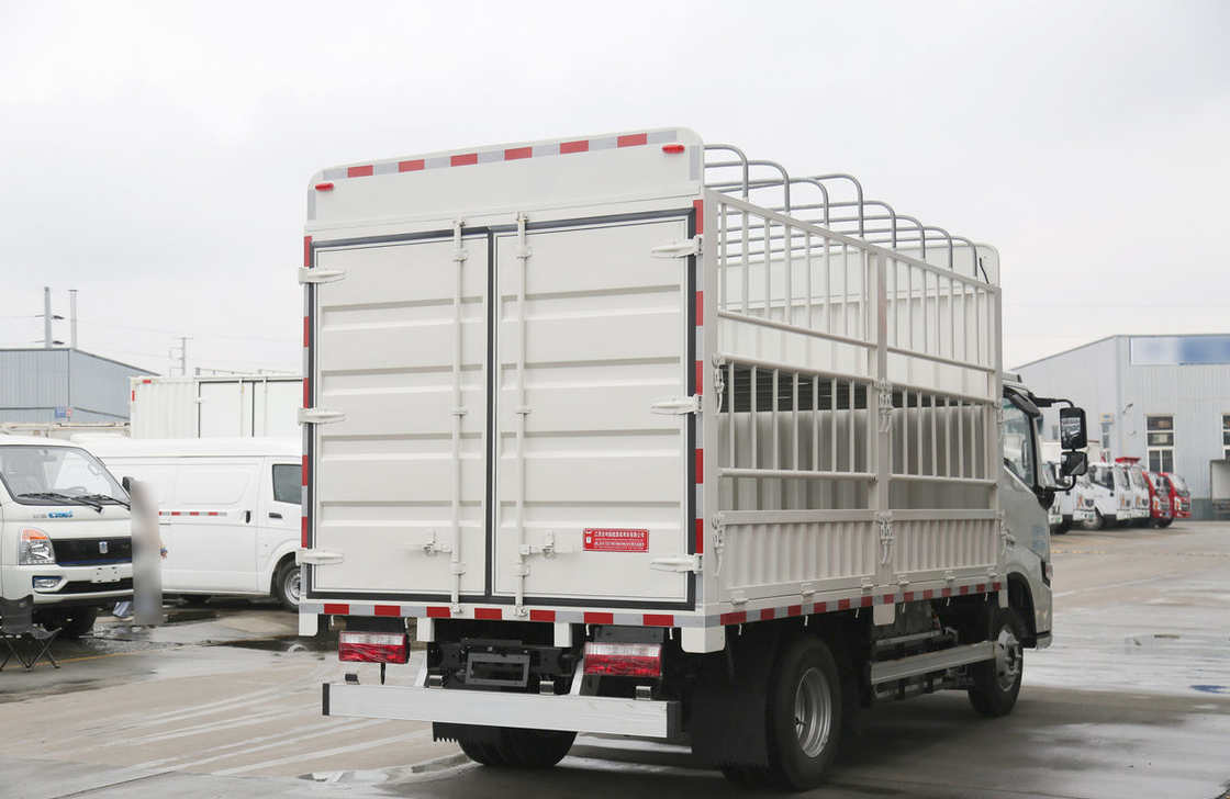 Box Truck Fence Box Light Truck 1.5 Tons Payload Electric Cargo Truck 4*2 Single Cab